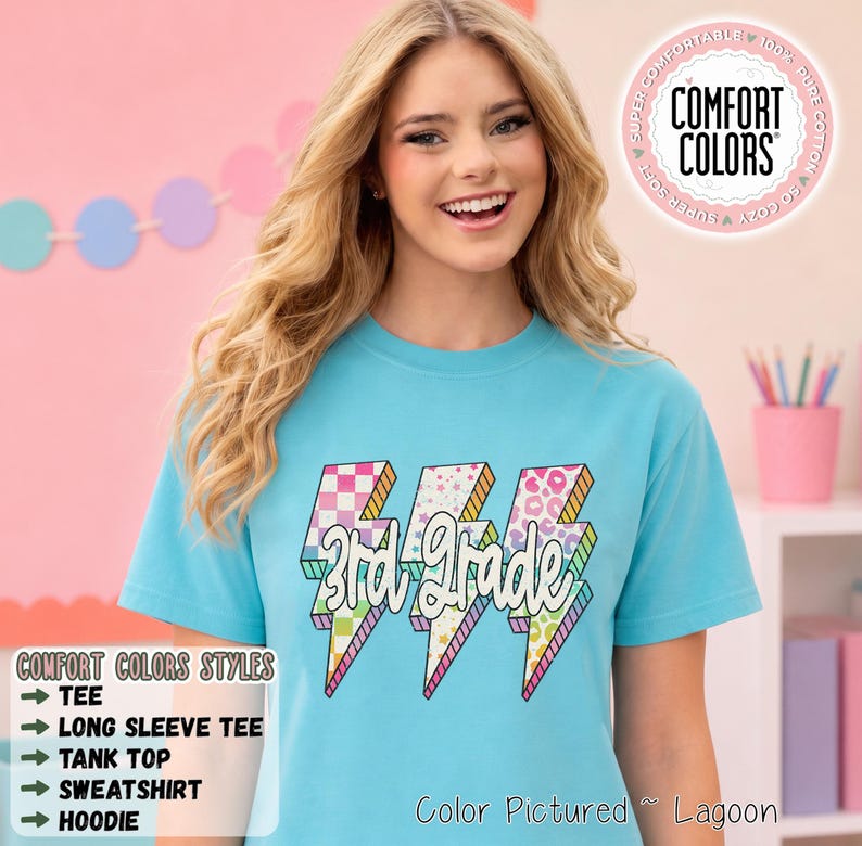 Retro 3rd Grade Teacher Shirt
