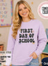 Retro First Day of School Shirt