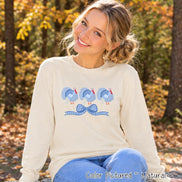 Blue Turkey Bow Thanksgiving Shirt - product view 4