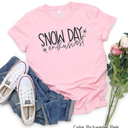 Snow Day Enthusiast Winter Tee or Sweatshirt