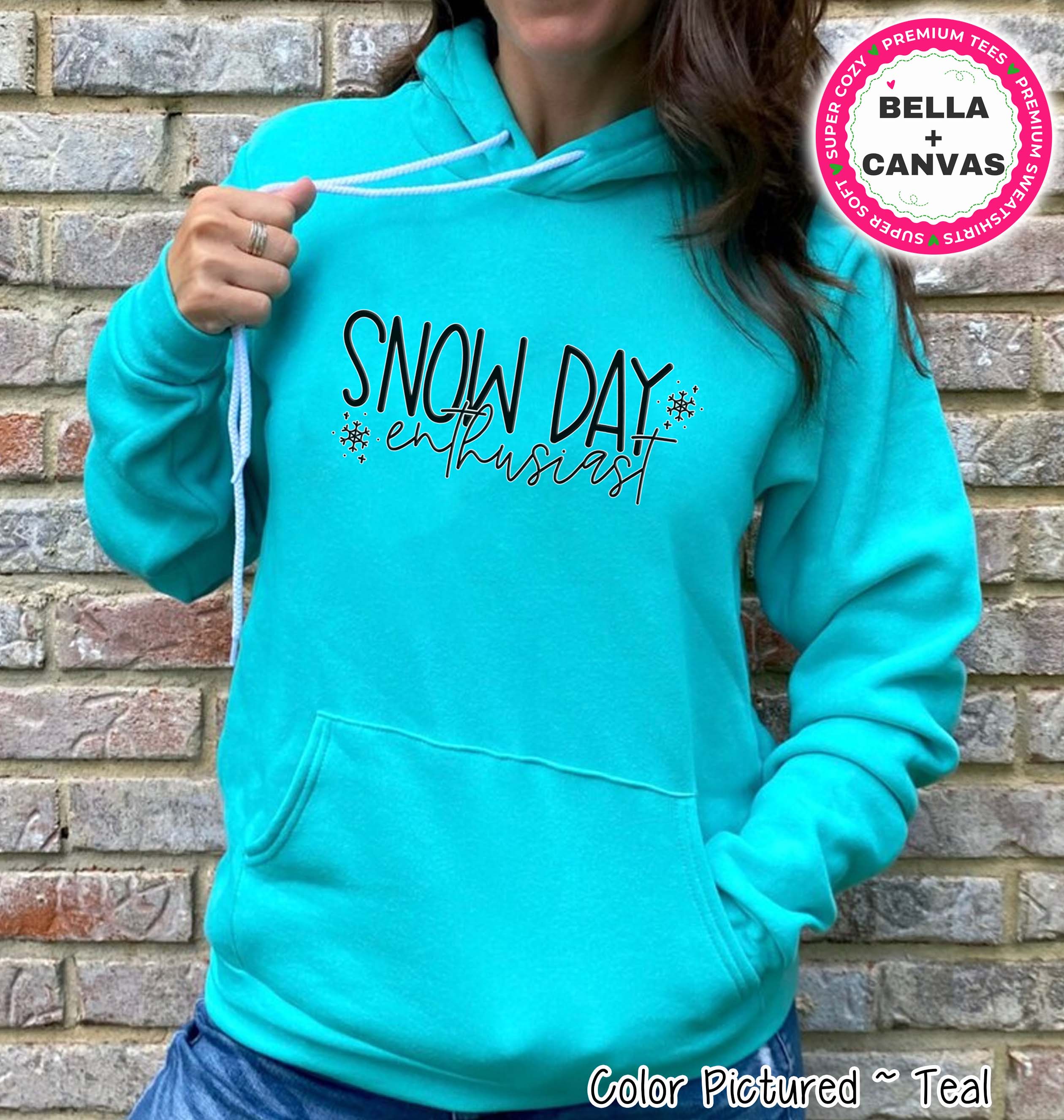 Snow Day Enthusiast Winter Tee or Sweatshirt