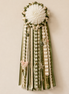 Handmade boys homecoming mum garter in sage cream and gold