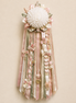 Handmade youth homecoming mum and garter in soft boutique colors