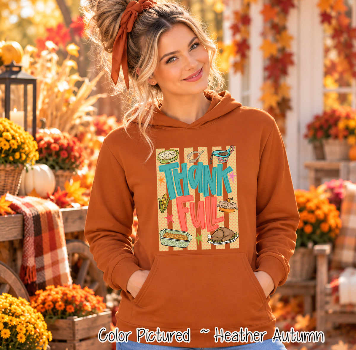Thank Full Thanksgiving Shirt — hoodie product photo