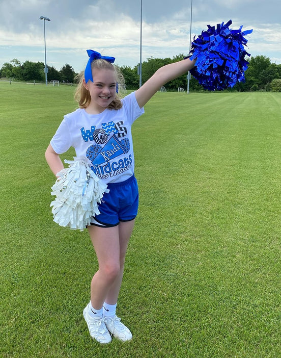 Personalized School Cheerleader Tee - Too Cute Custom Designs