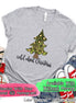 Monogrammed Wild About Christmas Tree Tee