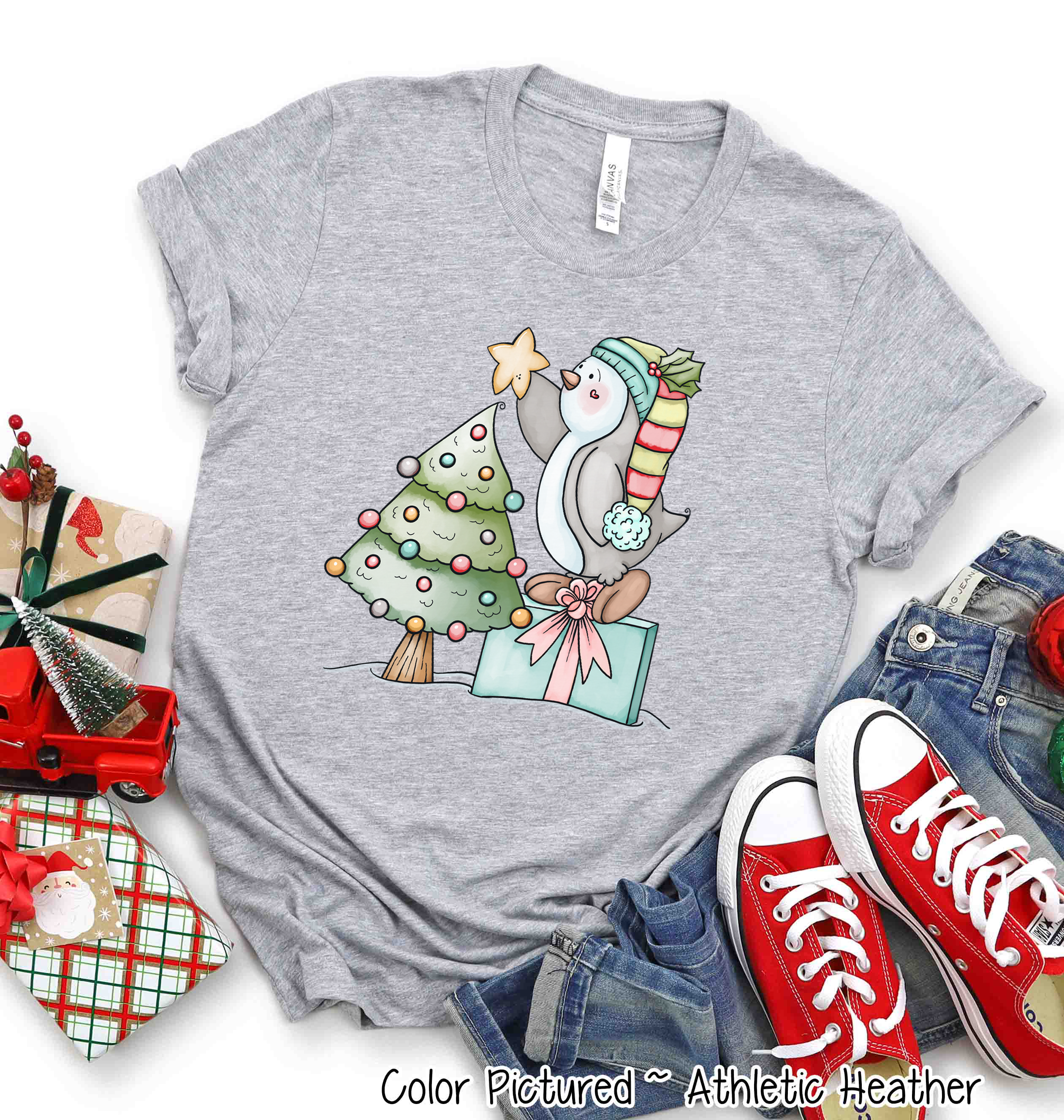 Penguin Christmas Tree Tee