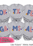 Patriotic Stars and Stripes State Abbreviation Tee~All States Available