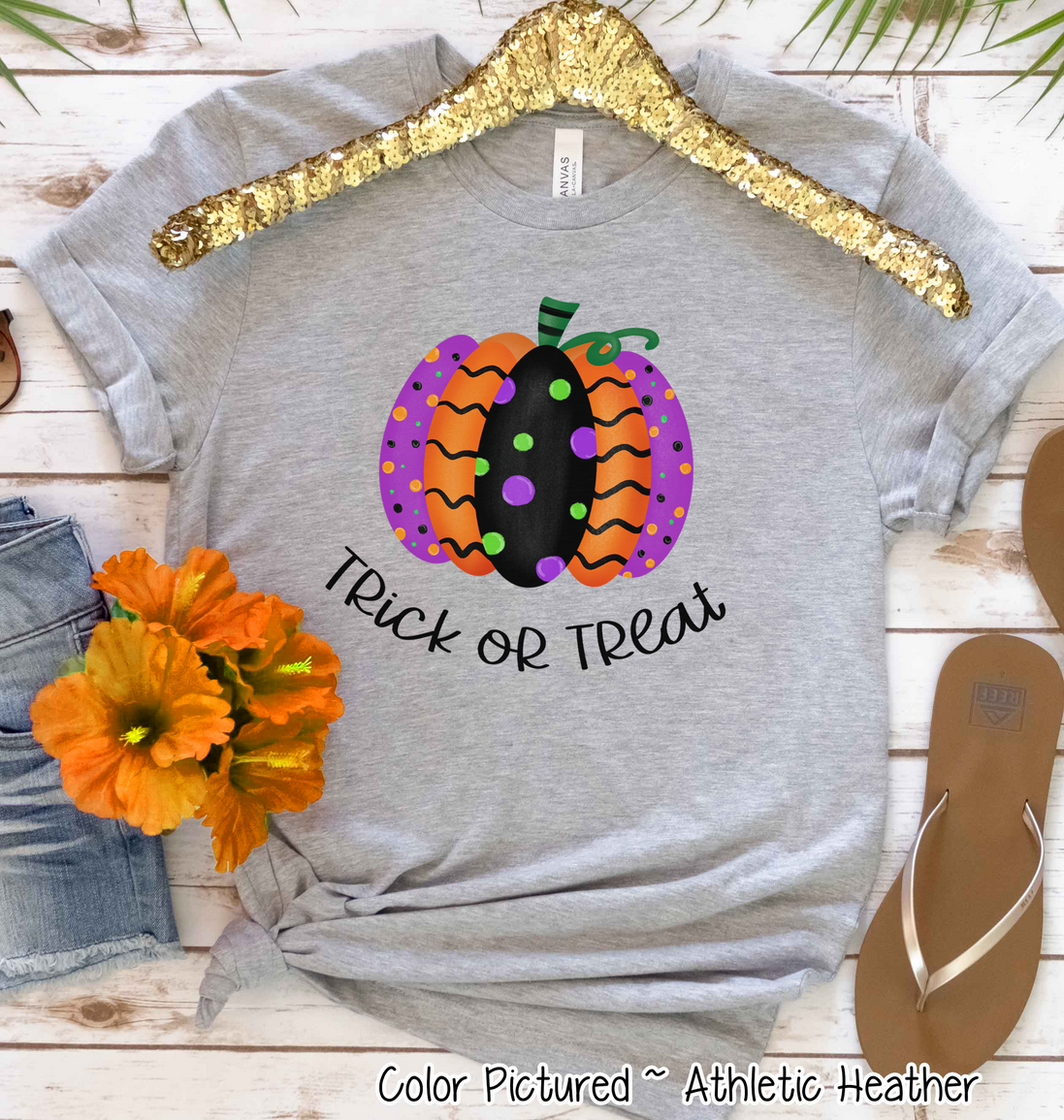 Halloween Fancy Pumpkin Trick or Treat Shirt