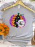 Monogrammed Colorful Halloween Pumpkin Shirt