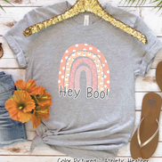 Halloween Rainbow Hey Boo! Shirt