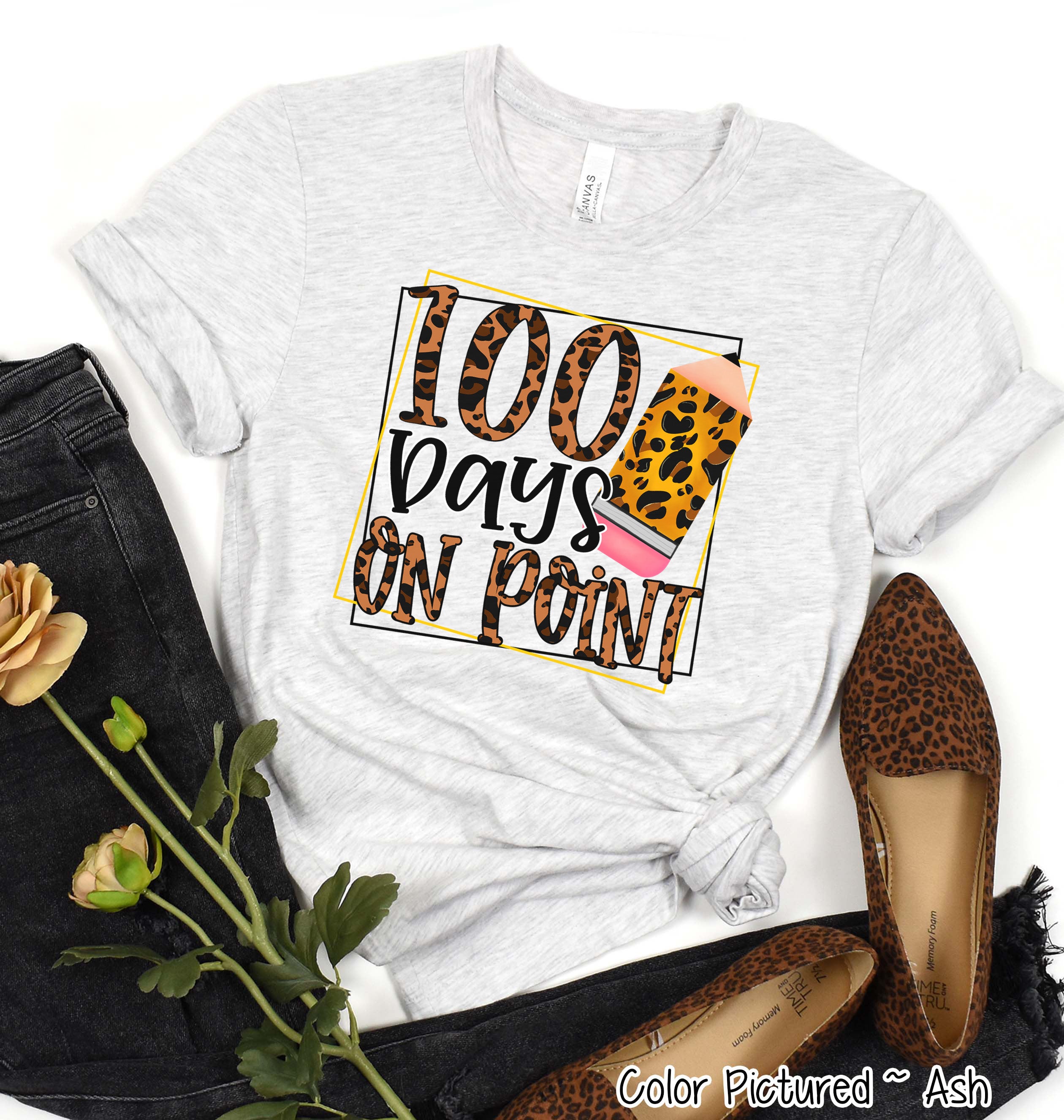 100 Days On Point 100 Days of School Tee