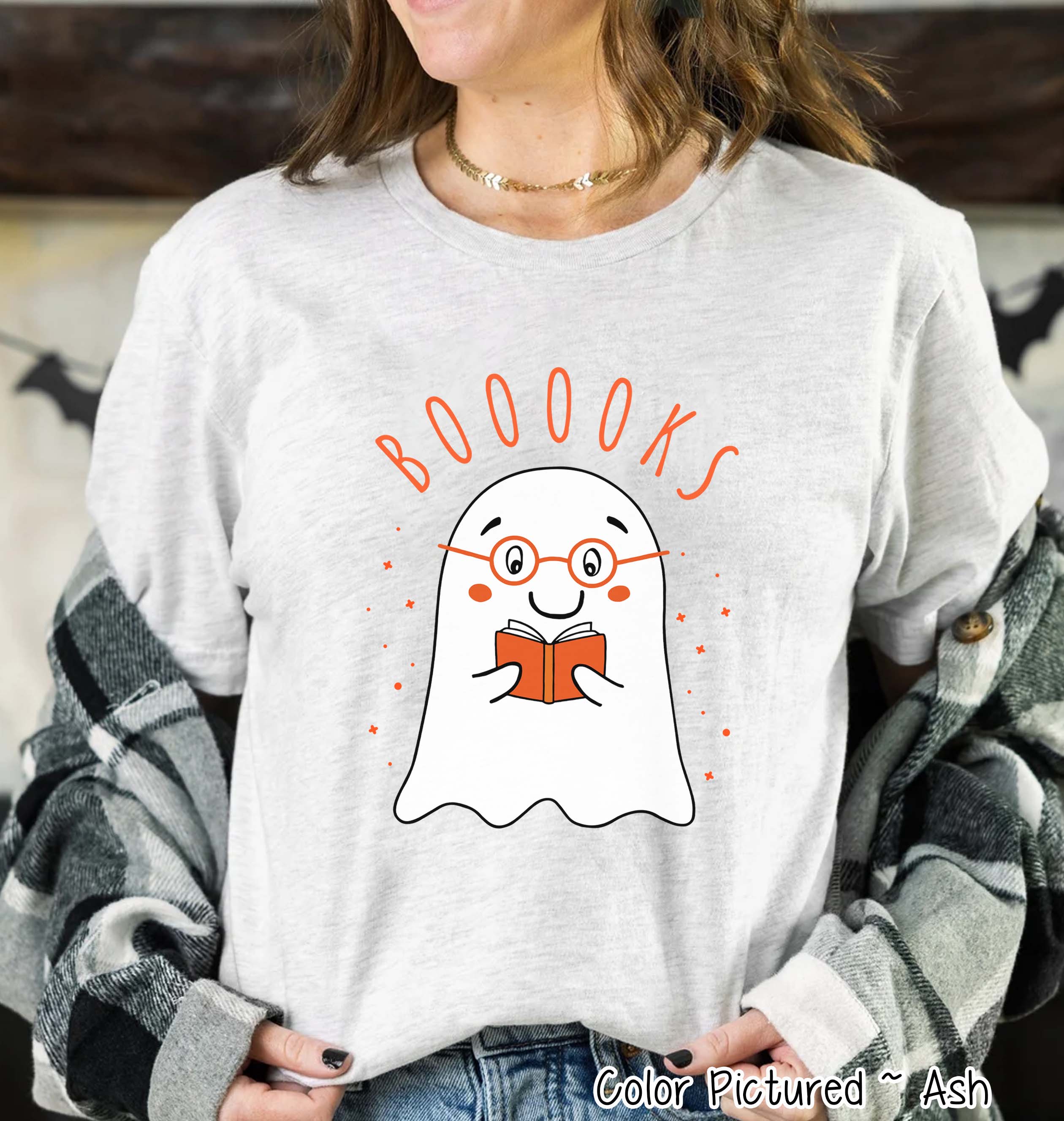 Booooooks Boy Ghost Halloween Tee
