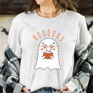 Booooooks Boy Ghost Halloween Tee