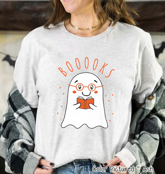 Booooooks Boy Ghost Halloween Tee
