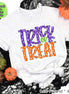 Trick or Treat Doodle Letter Halloween Tee