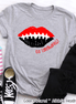 Custom Football Lips Graphic Tee