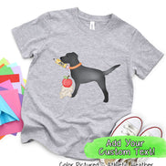 Personalized Black Lab Back To School Tee