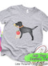 Personalized Black Lab Back To School Tee