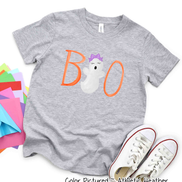 Boo Girl Youth, Toddler, Infant Halloween Tee