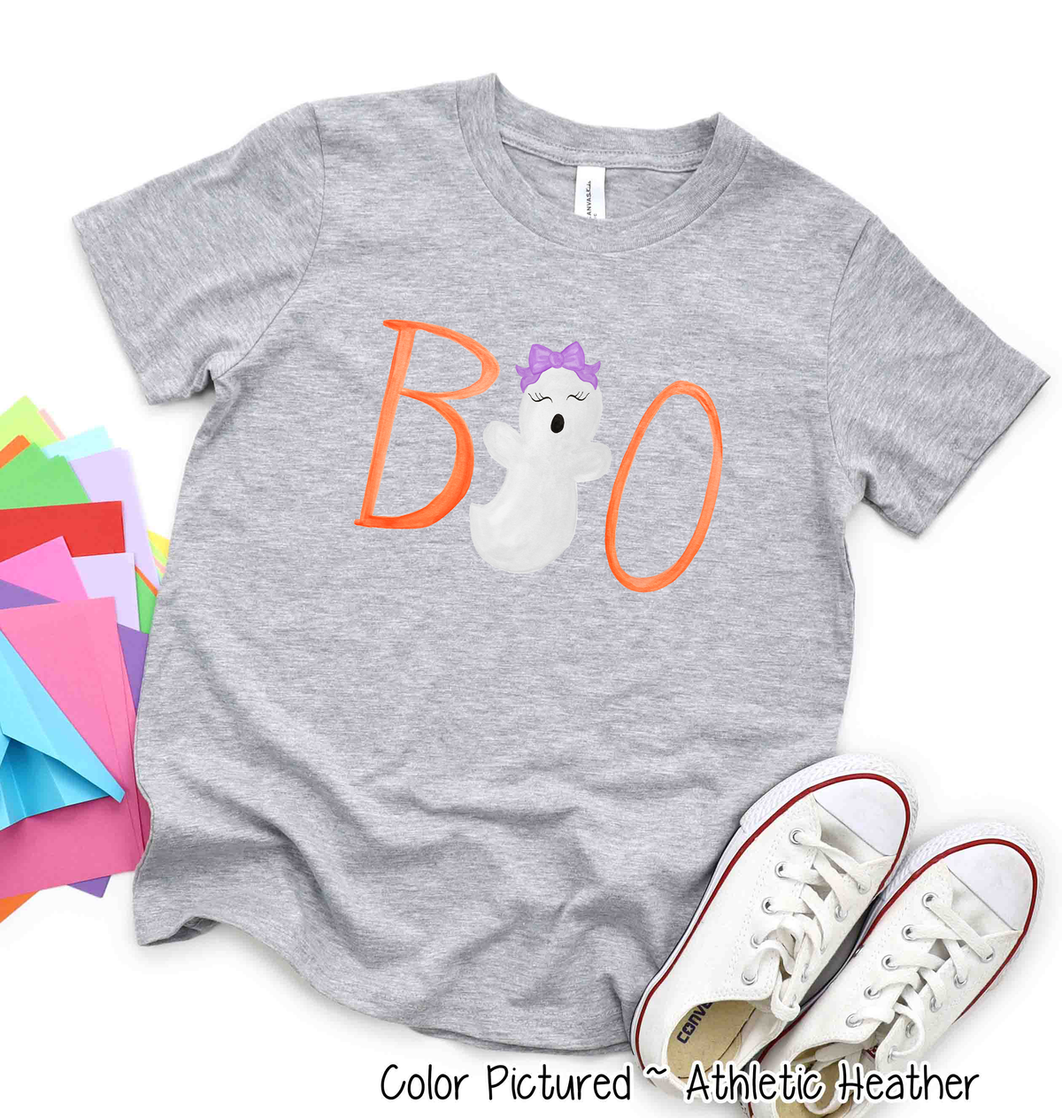 Boo Girl Youth, Toddler, Infant Halloween Tee