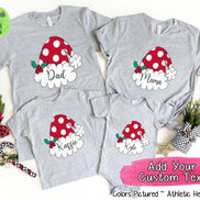 Personalized Family Matching Group Polk A Dot Santa Hat Tee