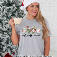 Monogrammed Coffee Latte Current Mood Christmas Tee