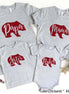 Personalized Family Matching Group Bear Christmas Tee