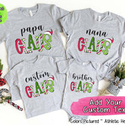 Personalized Family Matching Group Clause Christmas Tee