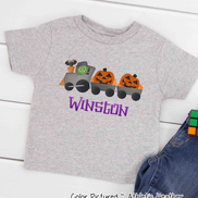 Personalized Frankenstein Train Youth, Toddler, Infant Halloween Tee