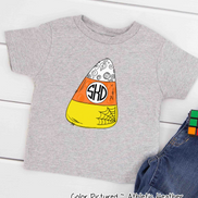 Monogrammed Candy Corn Graphic Tee ~ Youth Toddler Infant