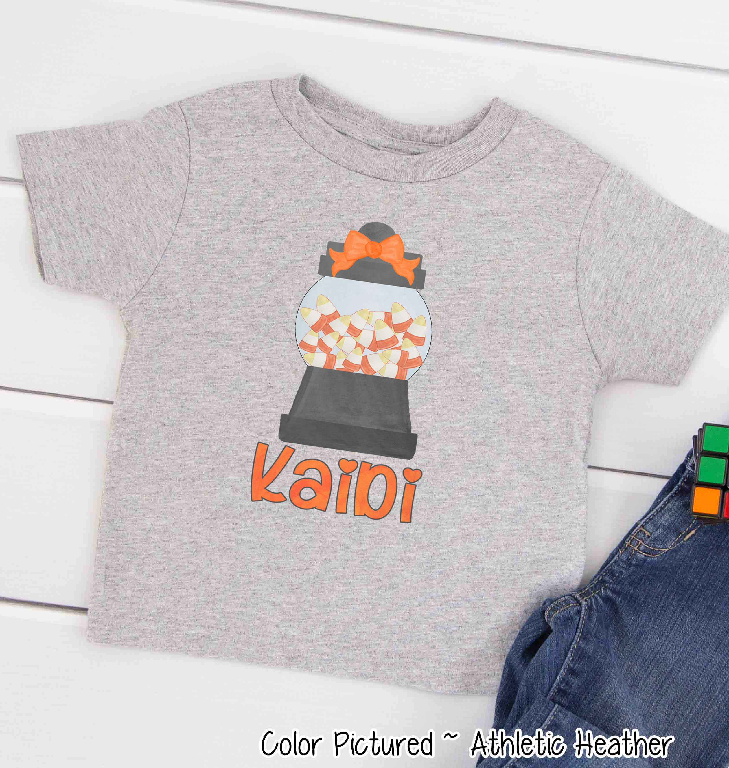 Custom Candy Corn Machine Youth, Toddler, Infant Halloween Tee