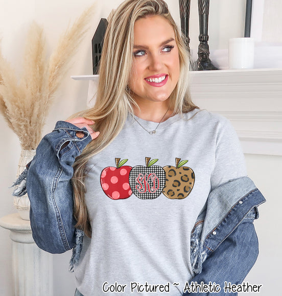 Monogram Apple Trio Tee