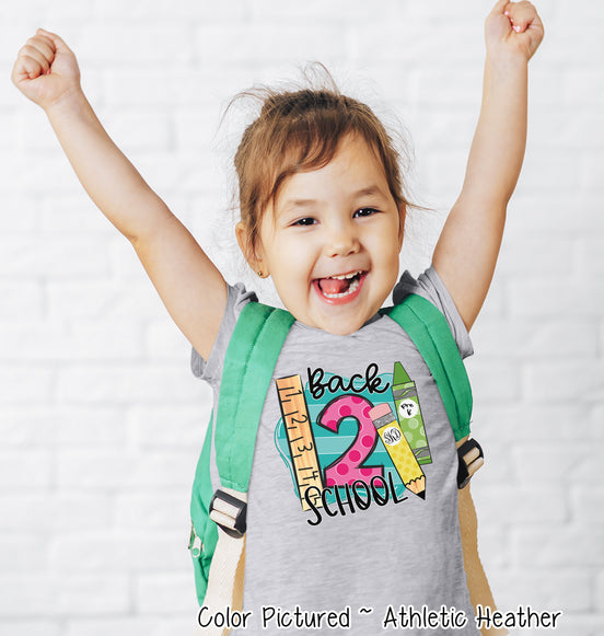 Monogram Back To School with Grade Tee