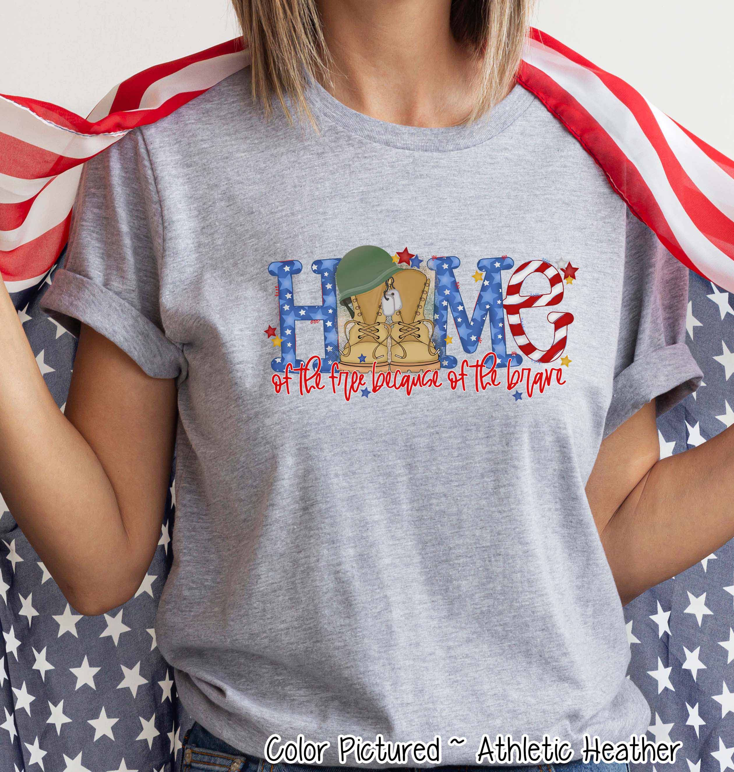 Home of the Free Combat Boots Tee