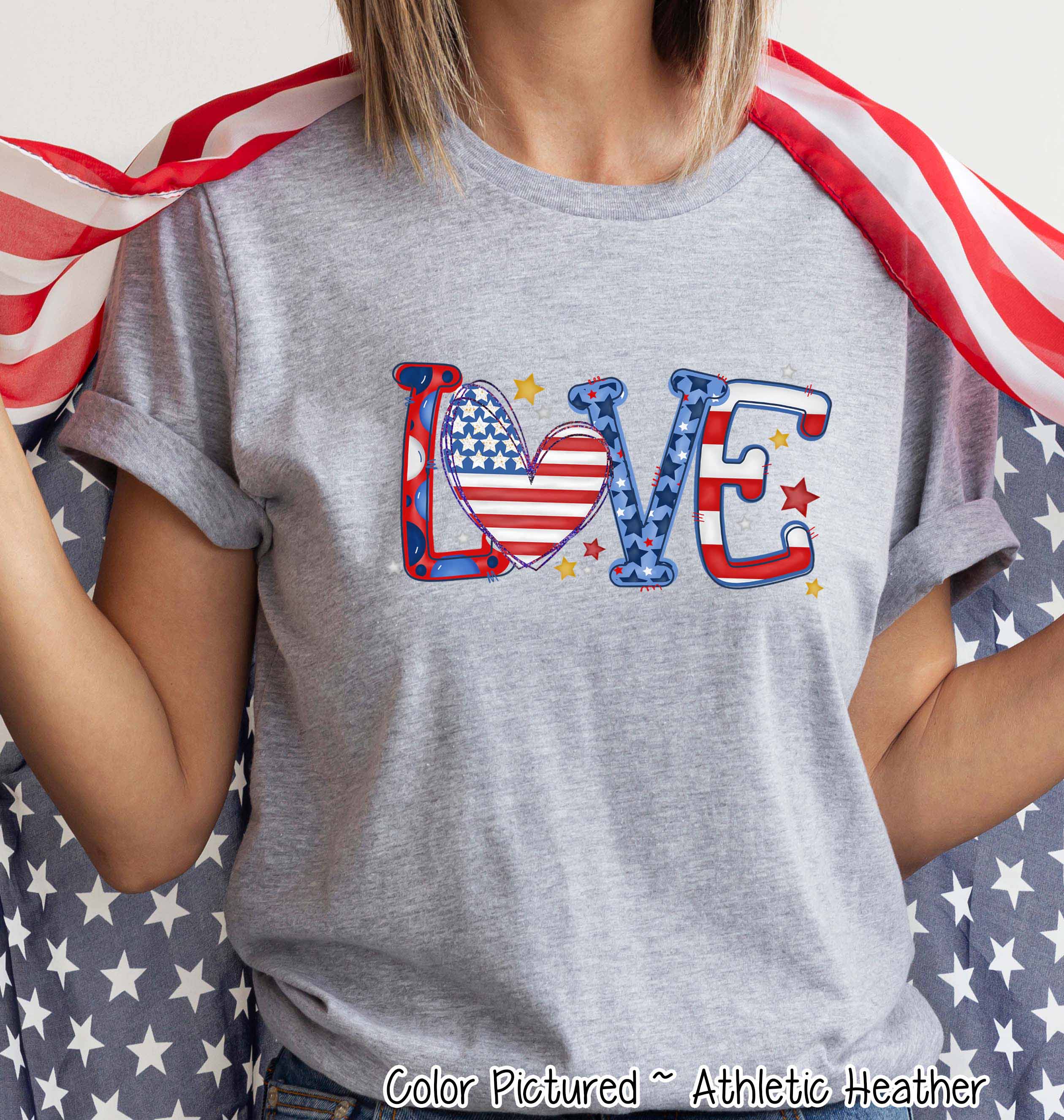 LOVE Patriotic Tee