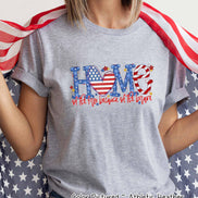 Home of the Free Patriotic Tee