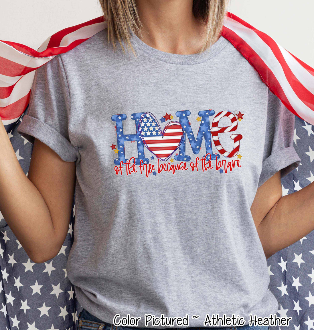Home of the Free Patriotic Tee