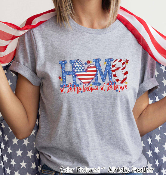 Home of the Free Patriotic Tee