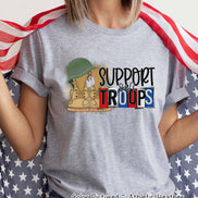 Support our Troops Military Tee