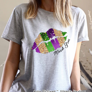 Mardi Gras Lips Tee