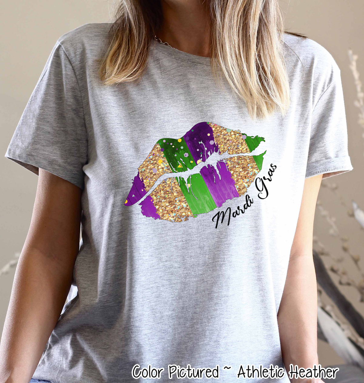 Mardi Gras Lips Tee
