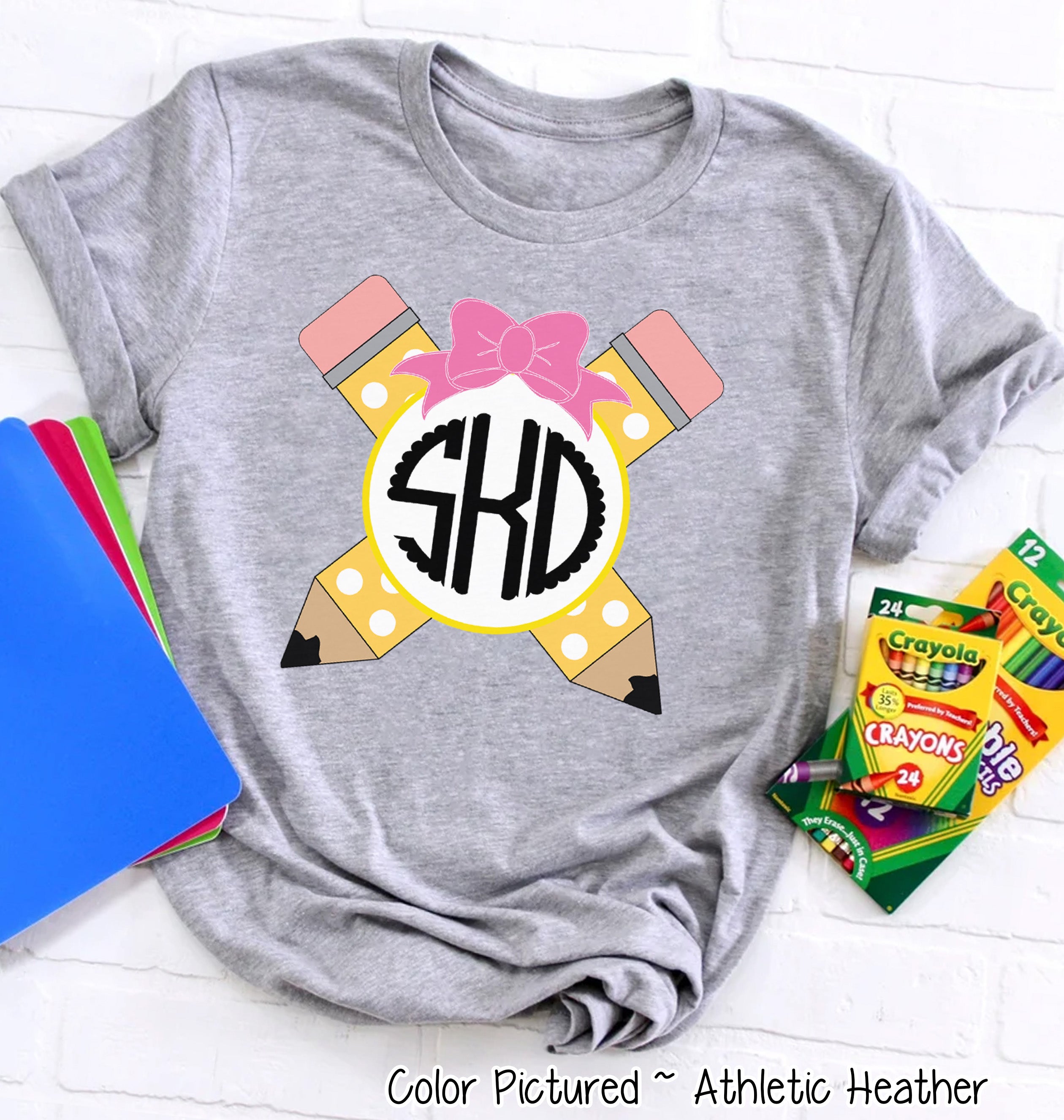 Monogram Cute Pencil Tee