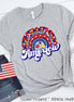 America Rainbow Tee