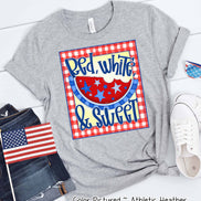 Red White & Sweet Watermelon Patriotic Tee