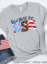 God Bless the USA Leopard Accent Tee