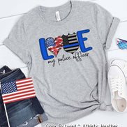 Love My Police Office Tee