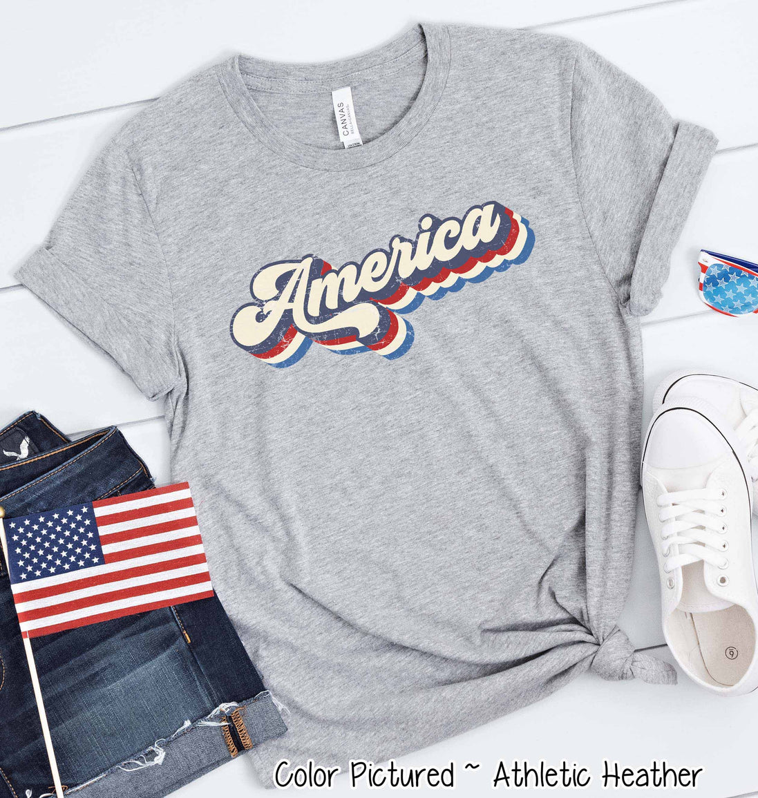 America Retro Tee