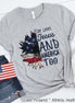 She Loves Jesus & America Too Patriotic Sunflower Tee