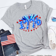 Party Like its 1776 Leopard Patriotic Tee